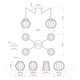 Миниатюра изображения товара Люстра Элетех Конти 242 НСБ 01-4х60-110 Е27 / 1005405028 (черный муар/медь)