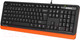 Миниатюра изображения товара Клавиатура A4Tech Fstyler FKS10 (черный/оранжевый)