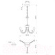Миниатюра изображения товара Люстра Элетех Рустика 231 НСБ 01-3х60-134 Е14 / 1005404139 (белый)