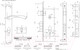 Миниатюра изображения товара Замок врезной Нора-М N100-85 M / 8312 (хром)