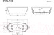 Миниатюра изображения товара Ванна акриловая Wellis Oval 150х75 / WK00132