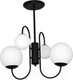 Миниатюра изображения товара Люстра Элетех Тефия 241 НСБ 01-4х40-101 / 1005405125 (черный)