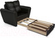 Миниатюра изображения товара Кресло-кровать Mebel-Ars Квартет (экокожа черный)