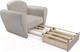 Миниатюра изображения товара Кресло-кровать Mebel-Ars Квартет (бархат бежевый Star Velvet 6 Light Beige)