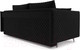 Миниатюра изображения товара Диван Mebel-Ars Вашингтон (велюр черный НВ-178 17)