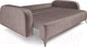 Миниатюра изображения товара Диван Mebel-Ars Цюрих (бархат серо-шоколадный Star Velvet 60 Cofee)