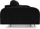 Миниатюра изображения товара Диван Mebel-Ars Цюрих (велюр черный НВ-178 17)