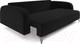 Миниатюра изображения товара Диван Mebel-Ars Цюрих (велюр черный НВ-178 17)