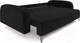 Миниатюра изображения товара Диван Mebel-Ars Цюрих (велюр черный НВ-178 17)