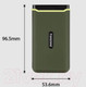 Миниатюра изображения товара Внешний жесткий диск Transcend ESD380C 2TB (TS2TESD380C) (милитари зеленый)
