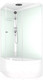 Миниатюра изображения товара Душевая кабина Domani-Spa Simple 128 High L / DS01Sm128LHWCl00-V1.2 (белый/прозрачное стекло)