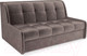 Миниатюра изображения товара Диван Mebel-Ars Аккордеон Барон №6 (бархат серо-шоколадный Star Velvet 60 Coffee)