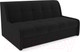 Миниатюра изображения товара Диван Mebel-Ars Аккордеон Барон №6 (велюр черный HB-178 17)