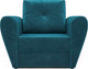 Миниатюра изображения товара Кресло-кровать Mebel-Ars Квартет (бархат сине-зеленый Star Velvet 43 Black Green)