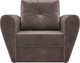Миниатюра изображения товара Кресло-кровать Mebel-Ars Квартет (бархат серо-шоколадный Star Velvet 60 Cofee)