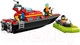 Миниатюра изображения товара Конструктор Lego City Пожарная спасательная лодка / 60373
