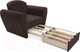 Миниатюра изображения товара Кресло-кровать Mebel-Ars Квартет (велюр молочный шоколад НВ-178 13)