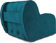Миниатюра изображения товара Кресло-кровать Mebel-Ars Аккордеон Барон (бархат сине-зеленый Star Velvet 43 Black Green)