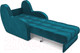 Миниатюра изображения товара Кресло-кровать Mebel-Ars Аккордеон Барон (бархат сине-зеленый Star Velvet 43 Black Green)