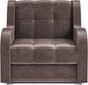 Миниатюра изображения товара Кресло-кровать Mebel-Ars Аккордеон Барон (бархат серо-шоколадный Star Velvet 60 Cofee)