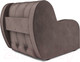 Миниатюра изображения товара Кресло-кровать Mebel-Ars Аккордеон Барон (бархат серо-шоколадный Star Velvet 60 Cofee)