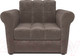 Миниатюра изображения товара Кресло-кровать Mebel-Ars Гранд (бархат серо-шоколадный/Star Velvet 60 Cofee)