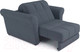 Миниатюра изображения товара Кресло-кровать Mebel-Ars Гранд (велюр серо-синий НВ-178/26)