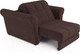 Миниатюра изображения товара Кресло-кровать Mebel-Ars Гранд (велюр шоколадный НВ-178/16)