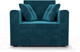 Миниатюра изображения товара Кресло-кровать Mebel-Ars Санта (бархат сине-зеленый Star Velvet 43 Black Green)