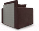 Миниатюра изображения товара Кресло-кровать Mebel-Ars Санта (велюр шоколадный НВ-178/16)