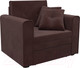 Миниатюра изображения товара Кресло-кровать Mebel-Ars Санта (велюр шоколадный НВ-178/16)