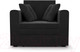 Миниатюра изображения товара Кресло-кровать Mebel-Ars Санта (велюр черный НВ-178/17)