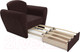 Миниатюра изображения товара Кресло-кровать Mebel-Ars Квартет (велюр шоколад HB-178 16)