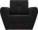 Миниатюра изображения товара Кресло-кровать Mebel-Ars Квартет (велюр черный НВ-178 17)