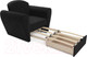 Миниатюра изображения товара Кресло-кровать Mebel-Ars Квартет (велюр черный НВ-178 17)