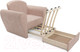 Миниатюра изображения товара Кресло-кровать Mebel-Ars Квартет (бежевый кордрой)