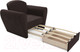 Миниатюра изображения товара Кресло-кровать Mebel-Ars Квартет (коричневый кордрой)