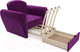 Миниатюра изображения товара Кресло-кровать Mebel-Ars Квартет (фиолетовый)