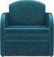 Миниатюра изображения товара Кресло-кровать Mebel-Ars Малютка (бархат сине-зеленый Star Velvet 43 Black Green)