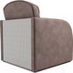 Миниатюра изображения товара Кресло-кровать Mebel-Ars Малютка (бархат серо-шоколадный Star Velvet 60 Cofee)