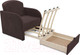 Миниатюра изображения товара Кресло-кровать Mebel-Ars Малютка (велюр молочный шоколад НВ-178 13)