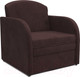 Миниатюра изображения товара Кресло-кровать Mebel-Ars Малютка (велюр шоколад HB-178 16)