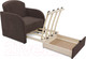 Миниатюра изображения товара Кресло-кровать Mebel-Ars Малютка (кордрой коричневый)