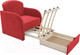 Миниатюра изображения товара Кресло-кровать Mebel-Ars Малютка (кордрой красный)