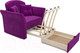 Миниатюра изображения товара Кресло-кровать Mebel-Ars Малютка №2 (фиолетовый)