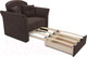 Миниатюра изображения товара Кресло-кровать Mebel-Ars Малютка №2 (кордрой коричневый)