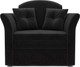 Миниатюра изображения товара Кресло-кровать Mebel-Ars Малютка №2 (велюр черный НВ-178 17)