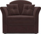 Миниатюра изображения товара Кресло-кровать Mebel-Ars Малютка №2 (велюр шоколад HB-178 16)