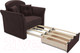 Миниатюра изображения товара Кресло-кровать Mebel-Ars Малютка №2 (велюр шоколад HB-178 16)