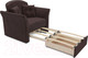 Миниатюра изображения товара Кресло-кровать Mebel-Ars Малютка №2 (велюр молочный шоколад НВ-178 13)